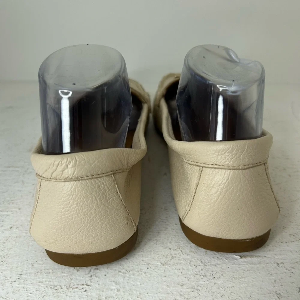 Coach Beige Leather Women’s Slip-Ons